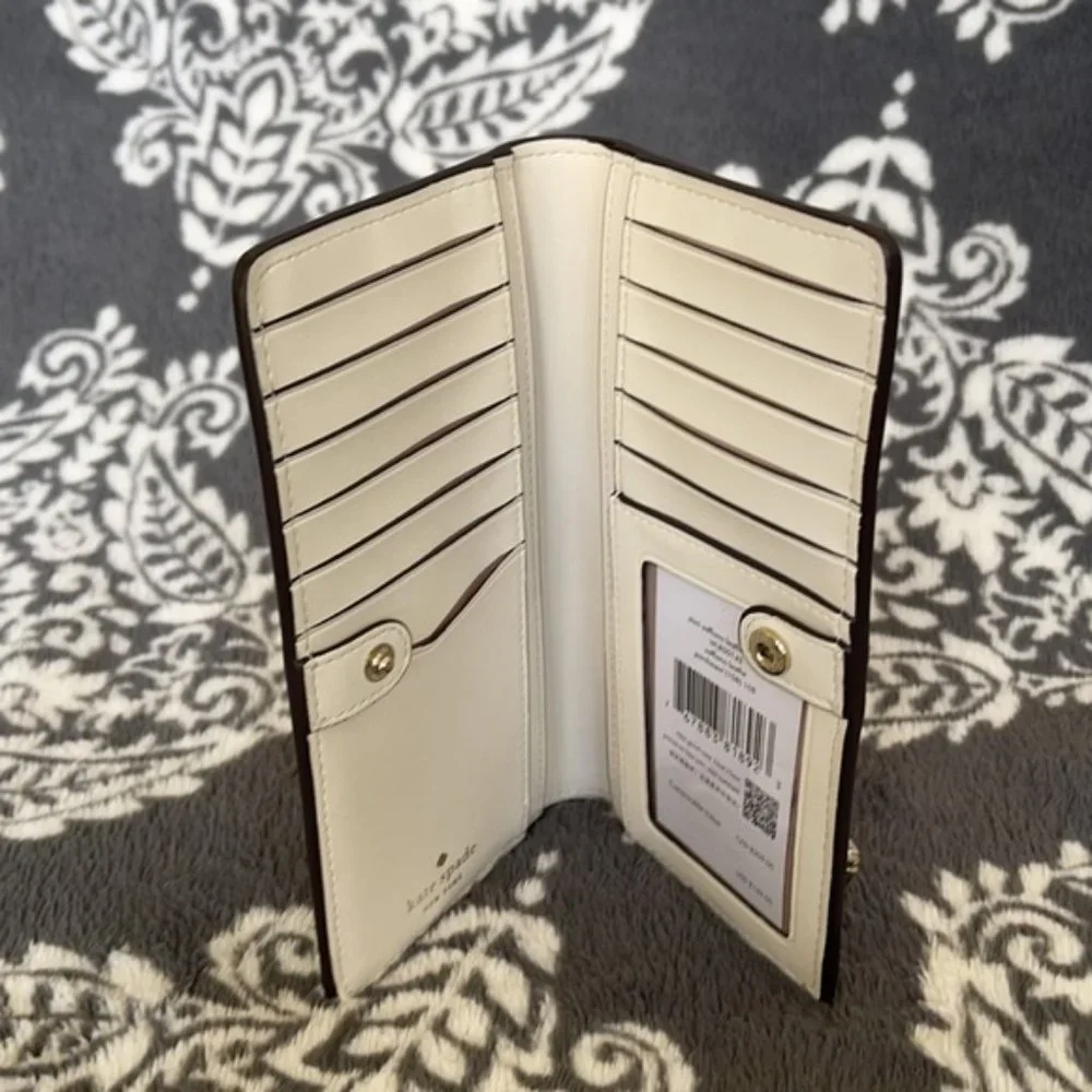Kate Spade Staci Large Slim Bifold Wallet Parchment - Picture 8 of 16